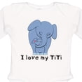 thumbnail image 4 of Inktastic I Love My TiTi Elephant Blue Boys Long Sleeve Baby Bodysuit, 4 of 5