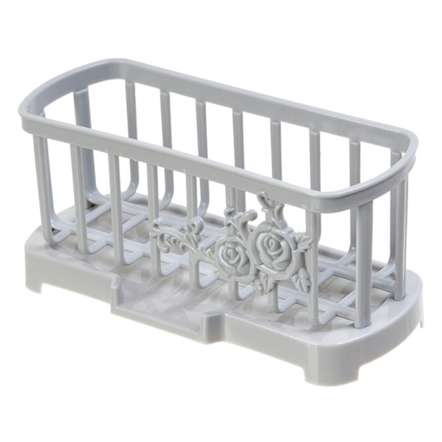 Lksixu Kitchen Sink Organizer Sponge Stand Rack Compact And Stylish Storage Tool Drainage Sponge Syand For Bathrooms Process Rooms Storage Bins Organizers and Storage