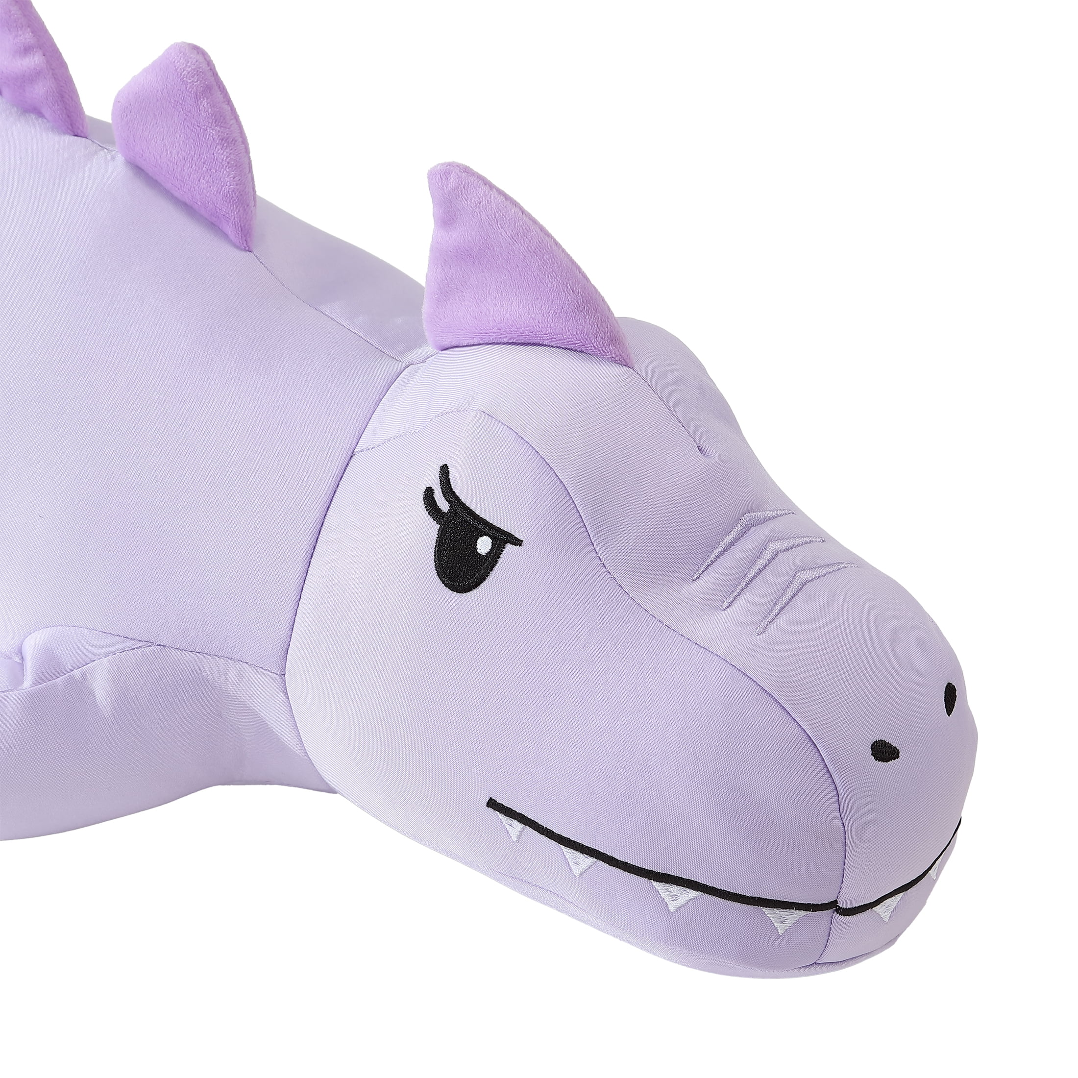 Your Zone Kids 23" x 7" Purple Dino Cooling Plush Pillow