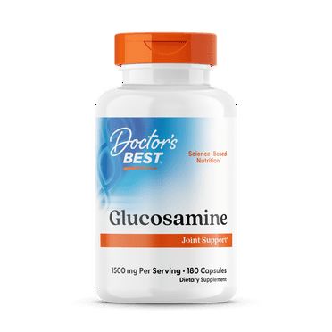 Doctor's Best Glucosamine Sulfate, Non-GMO, Gluten Free, Soy Free, Joint Support, 750 mg, 180 Caps