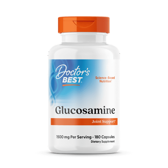 Doctor's Best Glucosamine Sulfate, Non-GMO, Gluten Free, Soy Free, Joint Support, 750 mg, 180 Caps