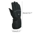 thumbnail image 3 of ZQUUVOU Winter Gloves for Men Women Rechargeable Heating Gloves Liner Thermal Warm Touch Screen Sports Ski Riding Gloves Black B, 3 of 5