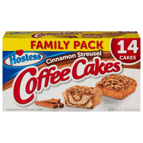 Hostess Cinnamon Streusel Coffee Cakes Family Pack - 14 ct (Packaging May Vary)