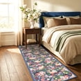 thumbnail image 6 of 2'x8' Floral Runner Rug,Non Slip Washable Boho Hallway Runner Rug with Rubber Backing,Soft Faux Wool Kitchen Runner,Low-Pile Carpet for Bedroom, Entrance, 6 of 7