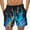 N0-Blue, variant on Big Mens Summer Shorts Drawstring Shorts Fire Bottoms Lightweight Beach Vacation Clothes with Pockets Green