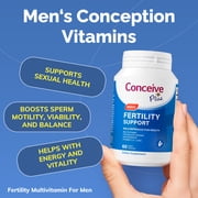 Conceive Plus Mens Fertility Support Supplement, with Zinc, Vitamin D & CoQ10 - 60 Capsules