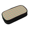 thumbnail image 3 of XMXY Red Green Plaid Checkered Pencil Case Cute Aesthetic, Portable Pencil Bags with Compartments Zipper Black, 3 of 7