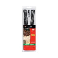 

Fastenmaster Fastenmaster - FMTLOK10-12 - TimberLOK No. 10 x 10 in. L Hex Epoxy Wood Screws - 12/Pack
