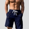 thumbnail image 1 of WILLBEST Pantalones Cortos Casuales para Hombre, para Actividades Al Aire Libre, Cómodos, de Color Sólido, Corte Recto, para Verano y Otoño, de Fácil Cuidado, Lavables A Máquina., 1 of 8