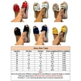 thumbnail image 2 of Bellella Ladies Womens Espadrille Bow Platform Slip On Heel Wedge Summer Sandals Sliders, 2 of 3