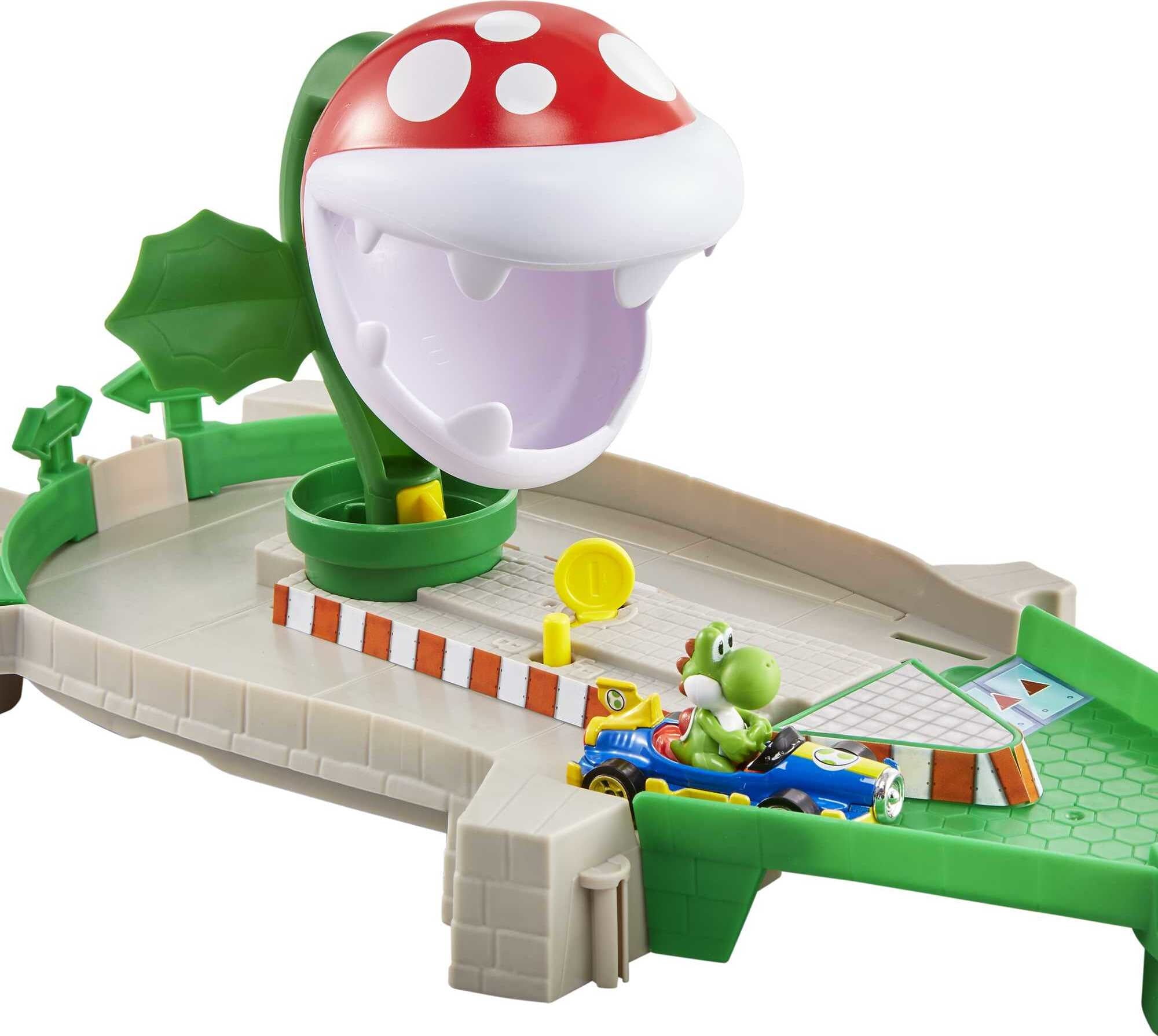 Hot Wheels Mario Kart Piranha Plant Slide Track Racing Cars Game Toy Play  Set, 1 Piece - City Market