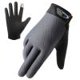 thumbnail image 3 of Guantes de dedo completo Para hombre Likrtyny Guantes de ciclismo malla pantalla táctil gris, 3 of 6