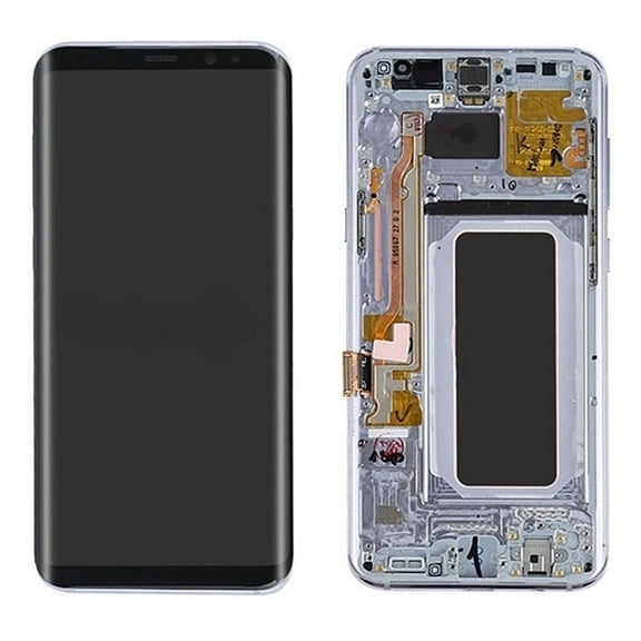 Replacement OLED Display Touch Screen Digitizer Assembly With Frame For Samsung Galaxy S8 - Orchid Grey