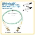 thumbnail image 2 of Tripp Lite, Patch Cable, 10Gb Duplex Multimode, 50/125, OM3 LSZH Fiber, Mini-LC/LC, Aqua, 6FT, 2 of 3