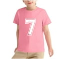 thumbnail image 1 of Ensembles de Pyjama pour Filles - T-Shirt Décontracté à Col Rond à Manches Courtes Imprimé Numériquement - pour Tenue Décontractée, Quotidienne et de Fête, 1 of 6