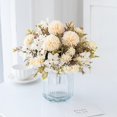 thumbnail image 2 of CSChome Fake Flower Realistic Looking Artificial Flower Bouquet Nordic Style Faux Silk Simulation, 2 of 7