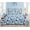 Blue Sea Horse, variant on Smuge 3Pcs Twin Size Seashell Bedding,Soft Lightweight Microfiber Bedding Bedspreads Reversible Coverlet, 1 Quilt & 2 Pillow Shams (Blue)
