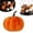 E, variant on Halloween Pumpkin Decor Artificial Fake Faux Velvet Foam Fabric Pumpkins Decoration for Fall Home Farmhouse Harvest Thanksgiving Decorative (White,2.36in / 6cm)