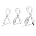 thumbnail image 5 of 925 Sterling Pendant Bails DIY Clip Pinch Bails Jewelry Findings Pendant Connector Findings for Pearls Gemstone Jade and Crystal Pendants S 4.5mm, 5 of 8
