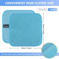 thumbnail image 2 of FRKSMD-Kitchen Washcloths for Dishes Absorbent Microfiber Dish Cloths Quick Dry Dish Rags with Poly Scour Scrub Side Ideal for Kitchen Cleaning (Mixing Colors #1, 7inchx7inch 9 Pack), 2 of 4