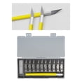thumbnail image 4 of 10x de cuchillos de utilidad profesion herramienta de bricolaje cuchillo de afeitar para herramienta de material cuero escultura arte de colecci Negro Yotijar  Cortador de talla de precisión, 4 of 10