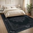 thumbnail image 3 of ODIKA 8'x10' Washable Area Rug Moth Gothic Vintage Academia Border Traction Synthetic Boho Goth Refined for Living Room, Under Sectional, Family , Durable, Non-Slip, 3 of 7
