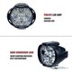 thumbnail image 4 of 2pcs 6 Led Motorcycle Light Headlight Assembly 10w 1000lm Universal Scooter Atv Fog Spotlight 6000k Wuqx, 4 of 5