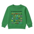 thumbnail image 4 of JIAYUE Boys Crew Neck Sweatshirt Dinosaur Alphabet Graphic Print Long Sleeve Pullover Tops for Festival Gathering,13-14 Years, 4 of 4