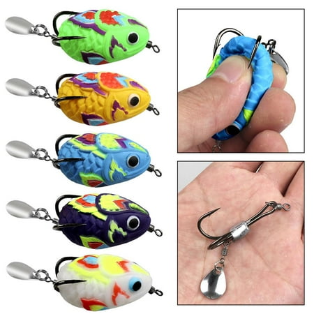 Up to 60% off!ActiveGlam Frog Fishing Lures 45CM Sile Bait Water Soft Plastic Frog Bait Frog Ba