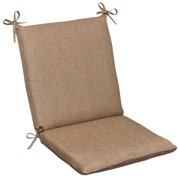 Outdoor Patio Furniture Mid Back Chair Cushion - Textured Tan Brown