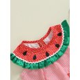 thumbnail image 6 of ESASSALY Baby Girl and Boy Overalls Watermelon Print Sleeveless Jumpsuit, 6 of 9