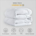thumbnail image 5 of Sleep Zone Queen Comforter Duvet Insert, Down Alternative Reversible Comforter, Lightweight, Soft and Breathable Bedding All Season, Diamond Quilting White, 5 of 7