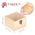 thumbnail image 2 of Caja de anillos Caja de madera para almacenamiento de joyas de regalo 12 * 12 cm, 2 of 8