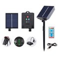 thumbnail image 2 of Mistaha Outdoor Solar Powered LED Umbrella String Lights with 8 Modes and Remote Control - Warm White Lighting for Beach Sunshade Canopy Camping Tent, USB and Solar Powered, 104 LED Beads, IP67, 2 of 7