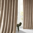 thumbnail image 2 of HPD Half Price Drapes Signature Pashmina Taupe Plush Velvet Hotel Blackout Curtains(1 Panel),50W X 84L, 2 of 6