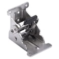 thumbnail image 2 of Soporte plegable, bisagra de bloqueo automático, Hardware fácil de instalar, pata de mesa, soporte plegable, soporte de extensión de bloqueo para muebles de escritorio Freno doble plateado, 2 of 8
