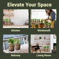 thumbnail image 5 of Indoor 10-Herb Garden Planter Kit – 44-Piece Complete Kitchen Herb Growing Starter Set with Burlap Pots, Plant Markers, Soil Discs and Gardening Tools, Gift for Women, Mom , Birthdays, Christmas, 5 of 7