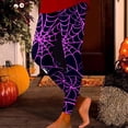 thumbnail image 3 of Halloween Leggings for Women Elastic High Waist Slim Fit Spooky Print Tights Pants Workout Yoga Pants, 3 of 6