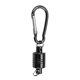 thumbnail image 1 of Mosquetón magnético fuerte, hebilla portátil para pesca al aire libre, montañismo, cuerda faltante inalámbrica, color negro, 1 of 8
