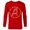 New Red, variant on Marvel Hanukkah Holiday Dreidels & Sufganiyot Avengers Logo - Long Sleeve T-Shirt for Men - Customized-Navy
