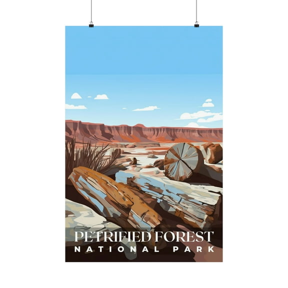 ELNEIT - Petrified Forest National Park Poster, Unframed Matte, S01