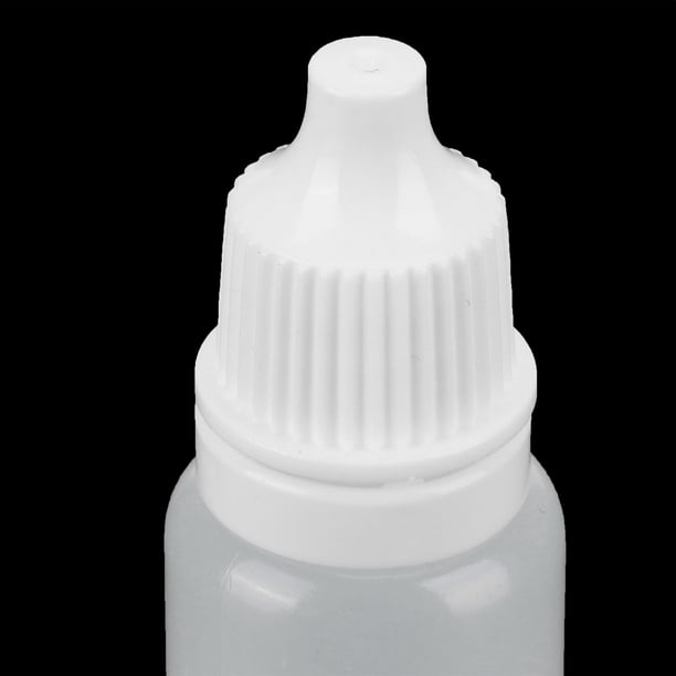 50 Botellas cuentagotas Exrimibles de 5 ml, Contenedor de Líquido para ojos con tapas y tapones para viajeros