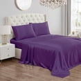 thumbnail image 1 of Juego de sábanas Juicy Couture, tamaño completo, color morado satinado, 1 of 7