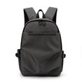 thumbnail image 2 of Solid Color Men's Nylon Waterproof Backpack,Dark Grey, 2 of 2