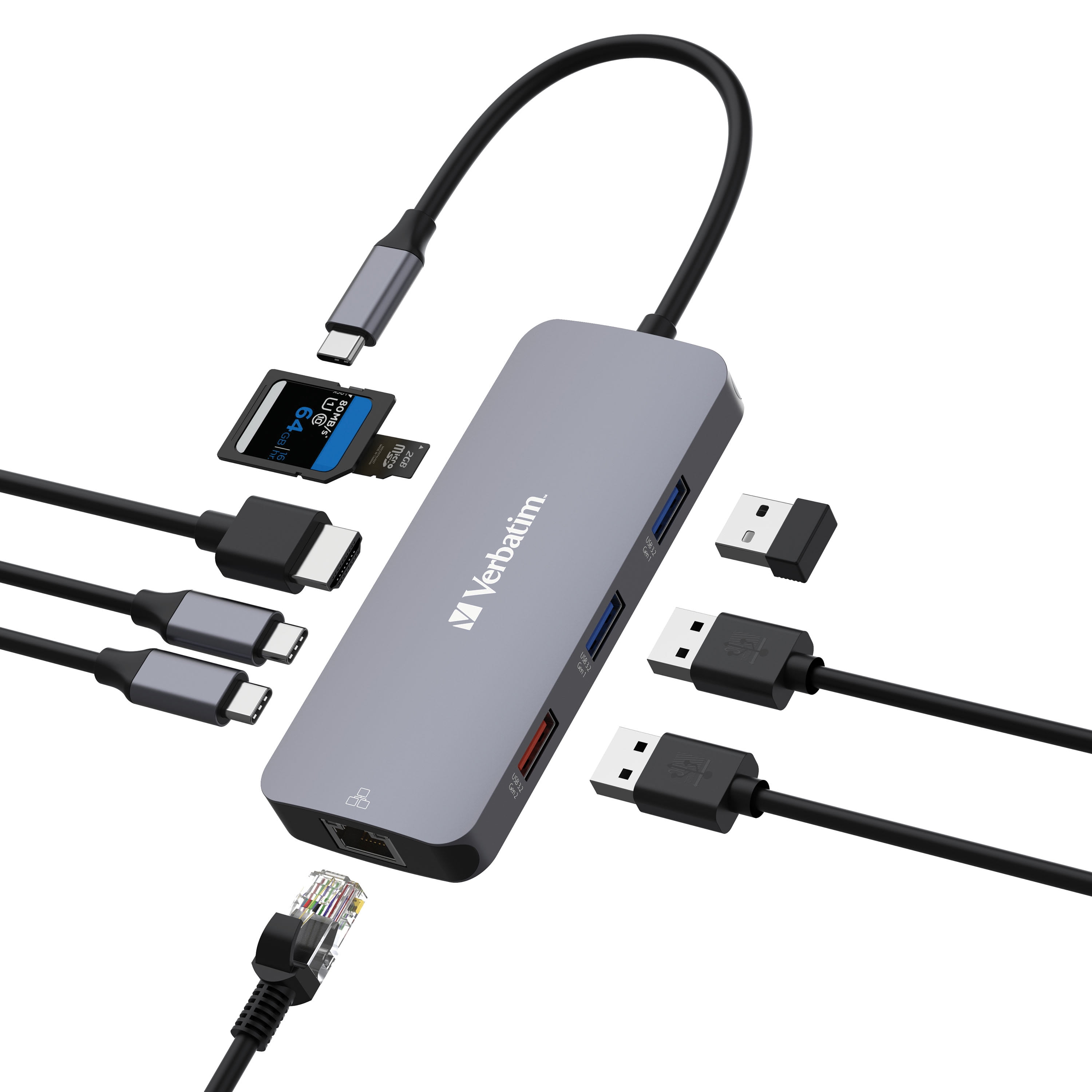 Verbatim USB-C Pro Multiport Hub CMH 09 – 9 Ports