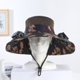 thumbnail image 4 of Precios Reducidos, Sombrero de trabajo con ventilador doble de camuflaje de verano con carga USB y sombrilla para exteriores Akmoler, 4 of 7