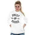 thumbnail image 5 of Sweet Savage Cute Sassy Attitude Gym Women's Long Sleeve T Shirt Brisco Brands L, 5 of 5