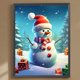 thumbnail image 1 of Pintura De Diamante 5D DIY Taladro Redondo Completo Nevado Ventoso Muñeco De Nieve Kit Decoración 30x40cm, 1 of 9