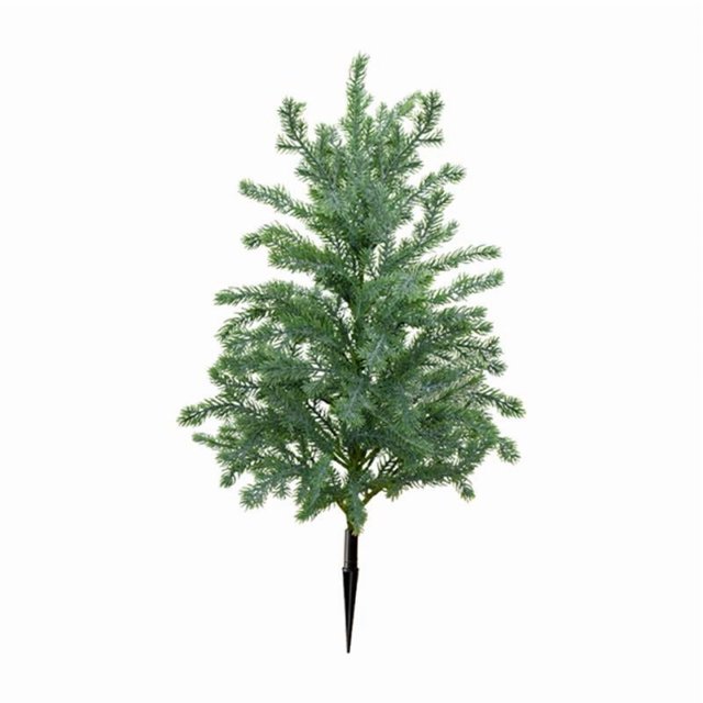 Árbol artificial con estaca de tierra, regalo para la decoración del porche delantero y el camino exterior. Verde