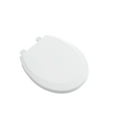 Mainstays Plastic Round Toilet Seat in Daisy White